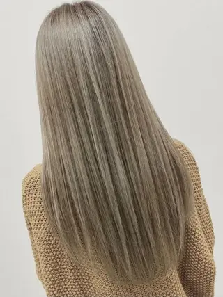 ロング カラー 髪質改善 カラー専門店のヘアスタイル