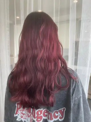 ロング カラー 京都美容師 塩のヘアスタイル