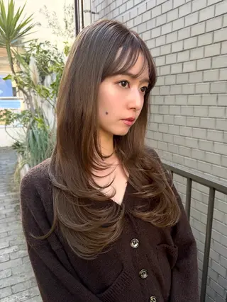 セミロング カラー muscali♡ 原宿.表参道のヘアスタイル
