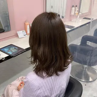 ロング カラー EMIL/上野駅近 /ブリーチ縮毛矯正のヘアスタイル