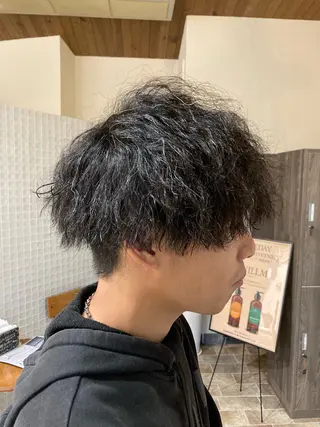 パーマ メンズ 加藤 泰地のヘアスタイル
