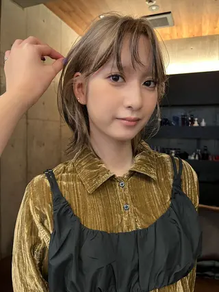 ミディアム NANA/ 暖色カラー/ボブのヘアスタイル