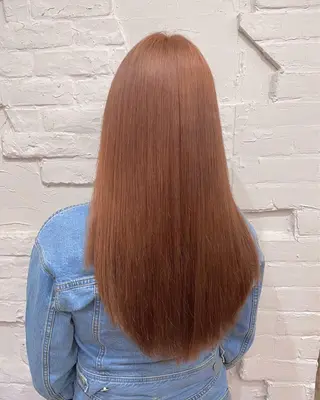 ロング カラー ヘアアレンジ 【ピンク/韓国ヘア/ ヘアセット】亜海のヘアスタイル