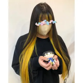 ロング カラー 推しカラー✨ オタク美容師ユウカのヘアスタイル