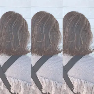 ミディアム カラー ヘアアレンジ 松本 菜那のヘアスタイル