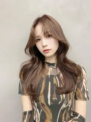 ロング 23°NADAUN所属・岐阜1番韓国ヘア/ 星羅/23°のヘアスタイル