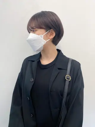 ショート カラー THE DAY所属・AKI HASHIMOTOのヘアスタイル