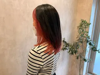 セミロング ハイライト/ ブリーチ😈小倉😈のヘアスタイル