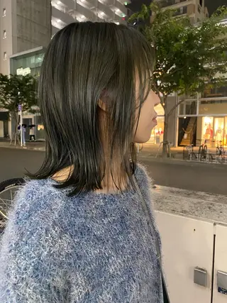 ミディアム sea's所属・ヒラカホ/矢場町/ ブリーチ/似合わせのヘアスタイル