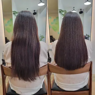 セミロング stoke TOKYO所属・野村 果音(カノン)のヘアスタイル