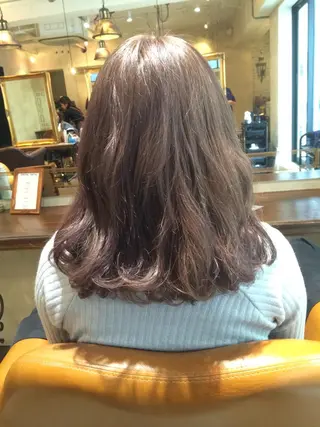 ミディアム カラー サロンドミルク 原宿のヘアスタイル