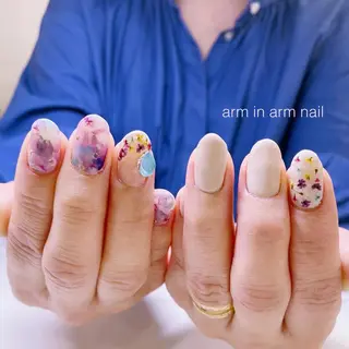 ネイル arm in arm ︎✿Yamamotoのマツエク・マツパデザイン