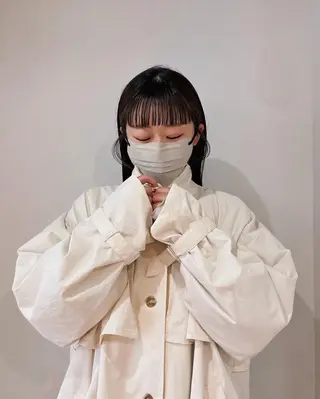 ミディアム 義本 風佳のヘアスタイル