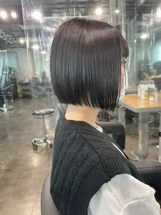 ショート カラー ヘアアレンジ flammeum所属・ハイトーン/ボブ /misakiのヘアスタイル