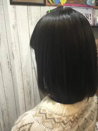 ミディアム カラー パーマ 金崎 新吾のヘアスタイル