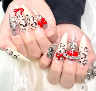 ネイル アヤメネイル 最新チップスカルプのネイルデザイン