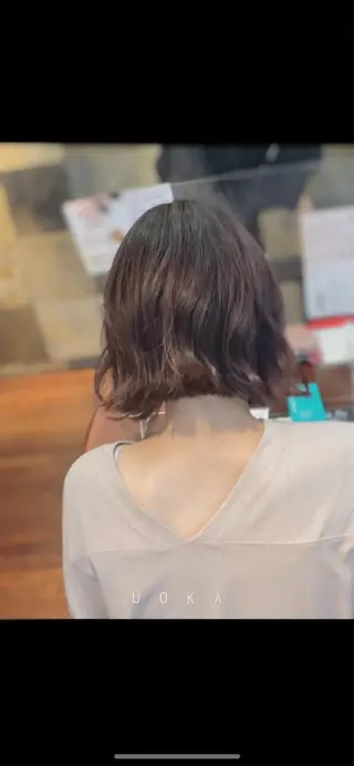 ショート カラー ヘアアレンジ 福見 美保のヘアスタイル