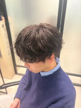 パーマ メンズ 曲がる縮毛矯正/ メンズパーマ森隆之介のヘアスタイル