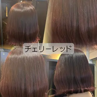 ミディアム カラー 韓国透明感🇰🇷 SAKURAのヘアスタイル