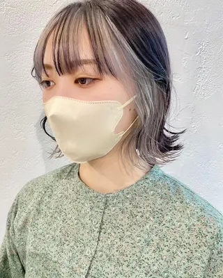 ミディアム カラー インナーカラー/レイ ヤーカット♡/マキシのヘアスタイル