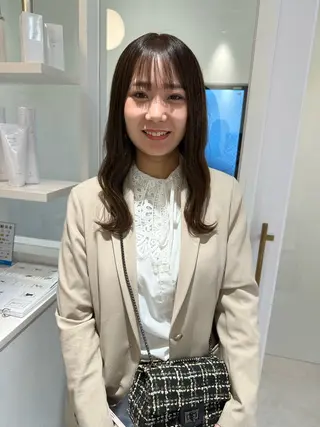 ミディアム カラー お洒落パーマ/ 艶カラー/michiのヘアスタイル