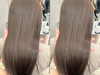 ロング カラー ブリなしWカラー✨️ 髪質改善【タケル】のヘアスタイル