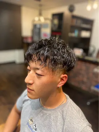パーマ メンズ BARBER SHOP RICH所属・【メンズパーマ】 山下勝勲のヘアスタイル
