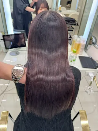 ロング カラー COA GINZA 空也/前髪/顔まわりのヘアスタイル