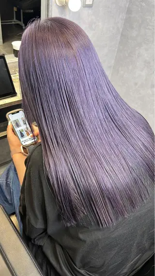 ロング カラー mimiiy梅田 中崎町ハイトーンのヘアスタイル