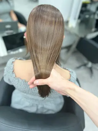 セミロング 銀座/髪質改善カラー 酸性ストレート🍎のヘアスタイル