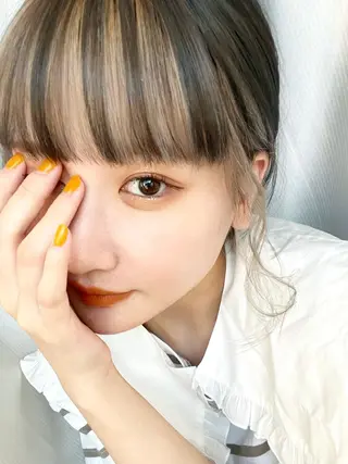 ミディアム カラー 韓国ヘア/艶カラー /田中悠佑のヘアスタイル