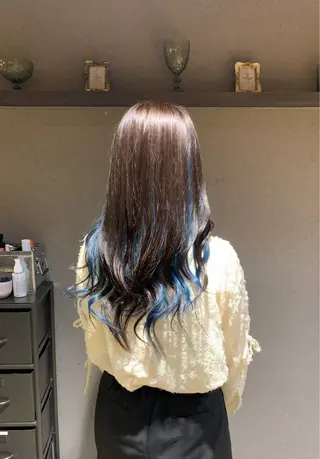 ロング カラー 朝斗/ブリーチなし ・Wカラー・エクステのヘアスタイル