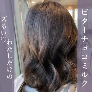 カラー 本格韓国ヘア🇰🇷 【uni】キューさんのヘアスタイル