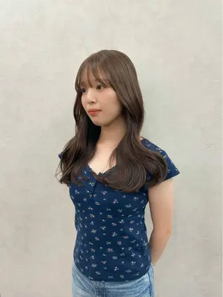 ロング カラー 🍐透明感カラー🍐 レイヤーカットのヘアスタイル