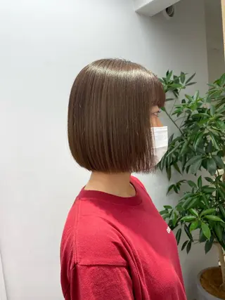 ショート カラー 艶カラー 🤍🫧/makoのヘアスタイル