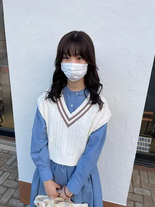 セミロング 亀川蓮 Agu hairのヘアスタイル