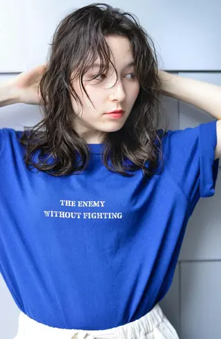 ミディアム 💈Chlom💈_ 公式_NewOpenのヘアスタイル