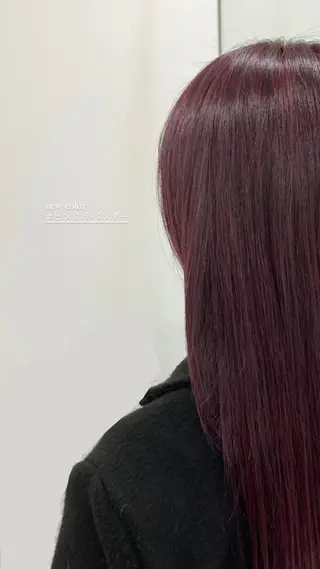 ロング カラー mei｜顔まわり ×透明感カラーのヘアスタイル