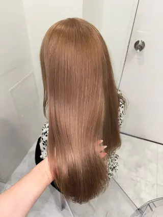 カラー 透明感ベージュ🤎 manami👒🌿のヘアスタイル