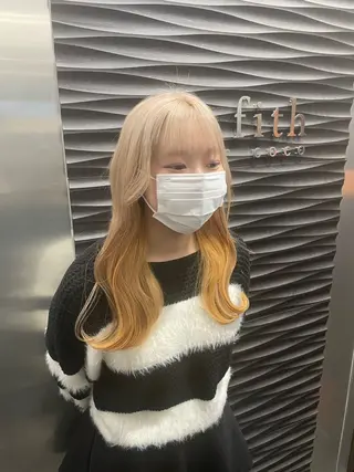 カラー カラーブリーチ特化 石原勇希のヘアスタイル