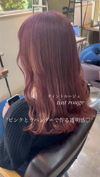 ロング メンズバレイヤージュ 斉藤春のヘアスタイル