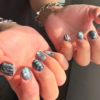 メンズ ネイル akari✨ 韓国風、メンズネイルのネイルデザイン