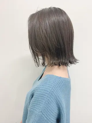 ショート カラー 色白に見える暗髪 梅田・増田のヘアスタイル