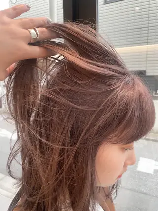 ミディアム カラー ヘアアレンジ ミニボブ/ブリーチ 🌈MISATOのヘアスタイル