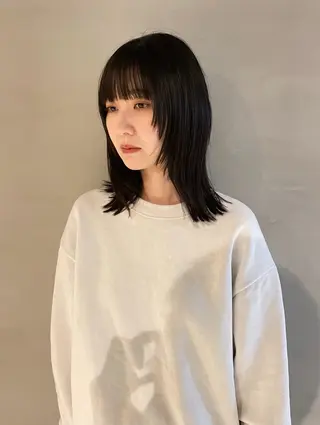 ミディアム 小野 龍樹のヘアスタイル