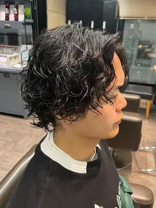 メンズ メンズカット パーマ飯野友喜のヘアスタイル