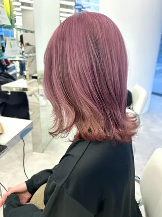 ミディアム カラー はるか/ブリーチカラ ー/ヘアアレンジ🤍のヘアスタイル