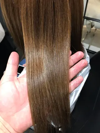 ミディアム カラー パーマ ヘアアレンジ メンズ キッズ ネイル マツエク・マツパ unu hair所属・藤井 仁紀のヘアスタイル