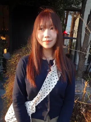 セミロング カラー 太田 妃香/岡崎美容室のヘアスタイル