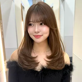 ミディアム カラー SALOWIN銀座六丁目店所属・津田 怜果のヘアスタイル